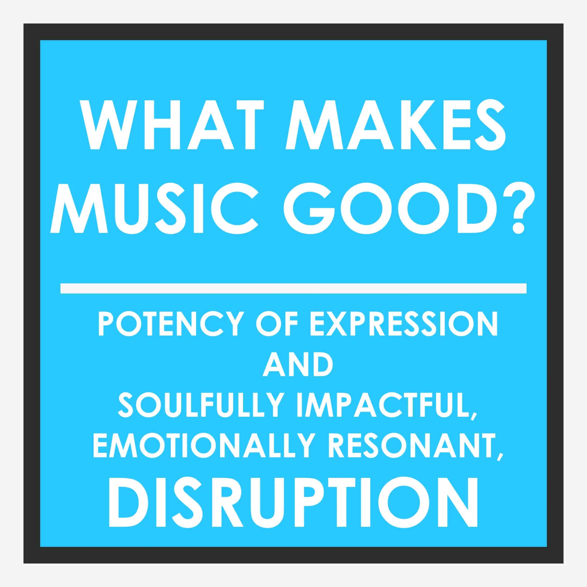 What Makes Music Good? — Phillips' Law of Creative Disruption